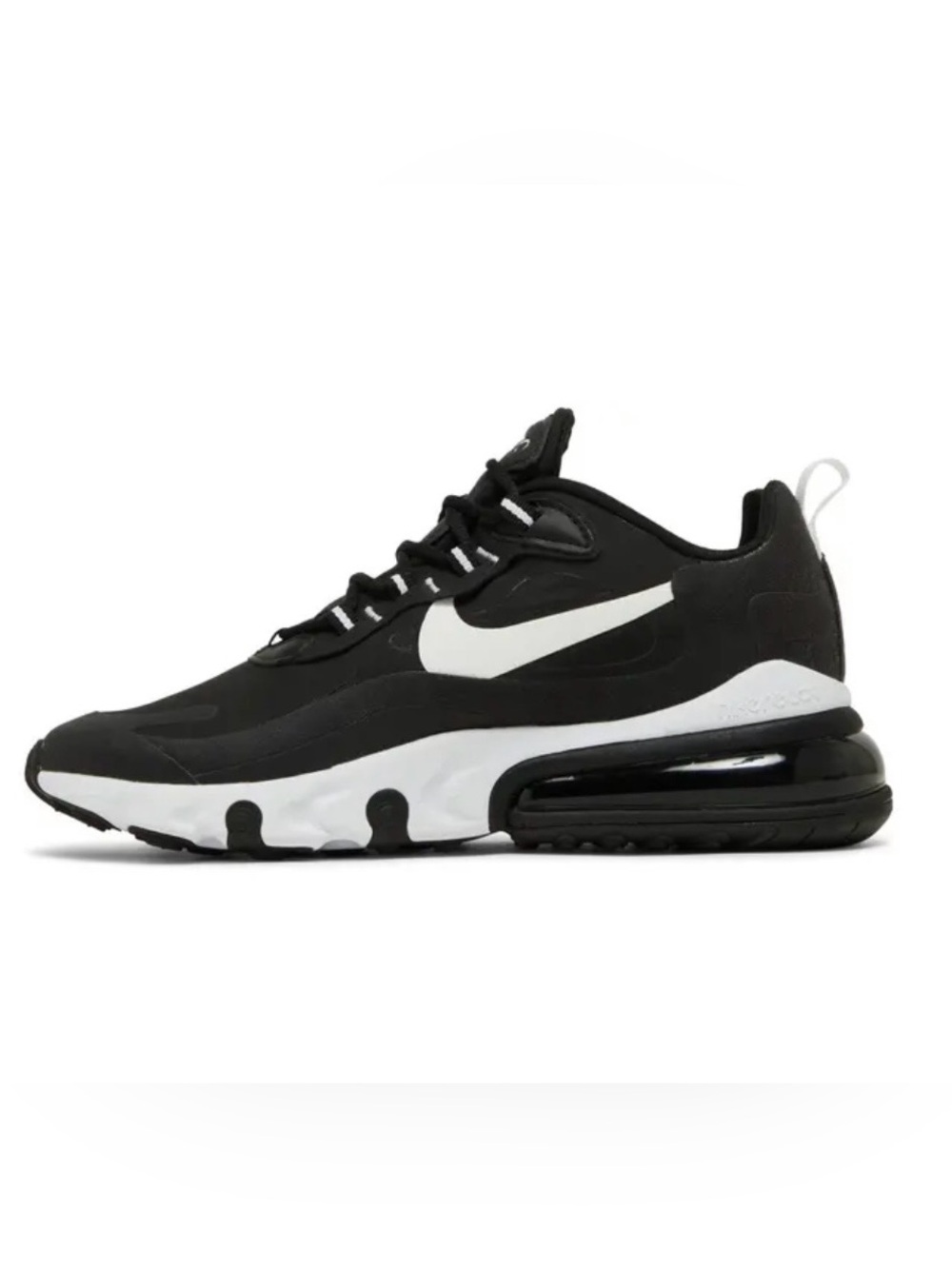 Nike Air Max 270 React sneakers , Sz 7Y, Color-Black -White